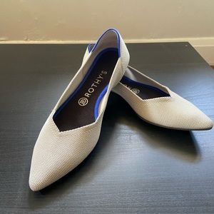 Rothy’s Birdseye Flax Points 9.5 EUC